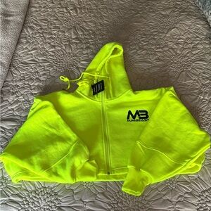 MB Athletics Neon Yellow Zip Hoodie